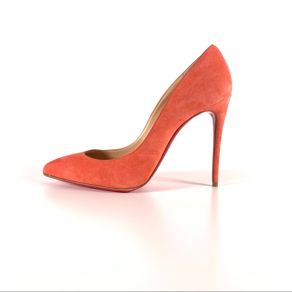 Christian Louboutin Pigalle Veau Velour Salmon